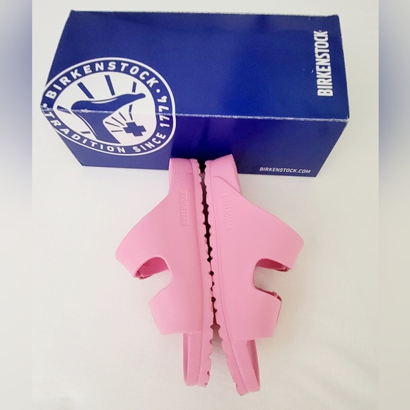 *SOLD* Birkenstock Barbie Arizona Eva Slip-On Pink Sandals Women's Size 37 US 6 - Picture 11 of 16